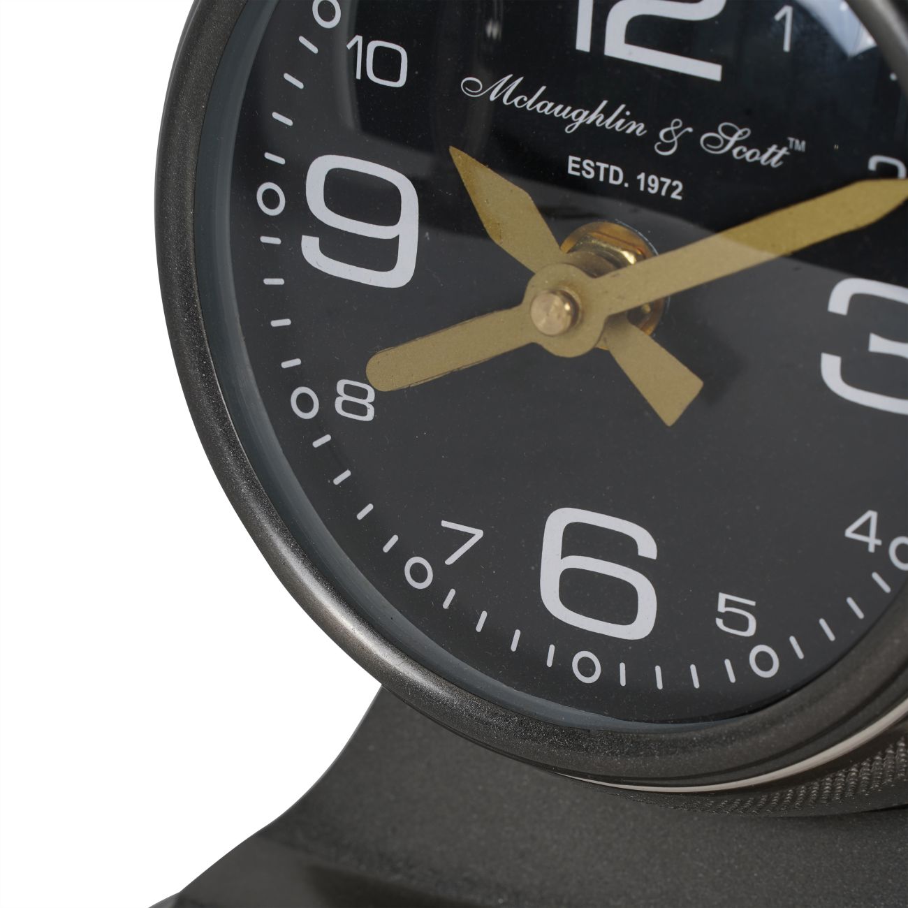 Aviation Grey Mantel Clock Small